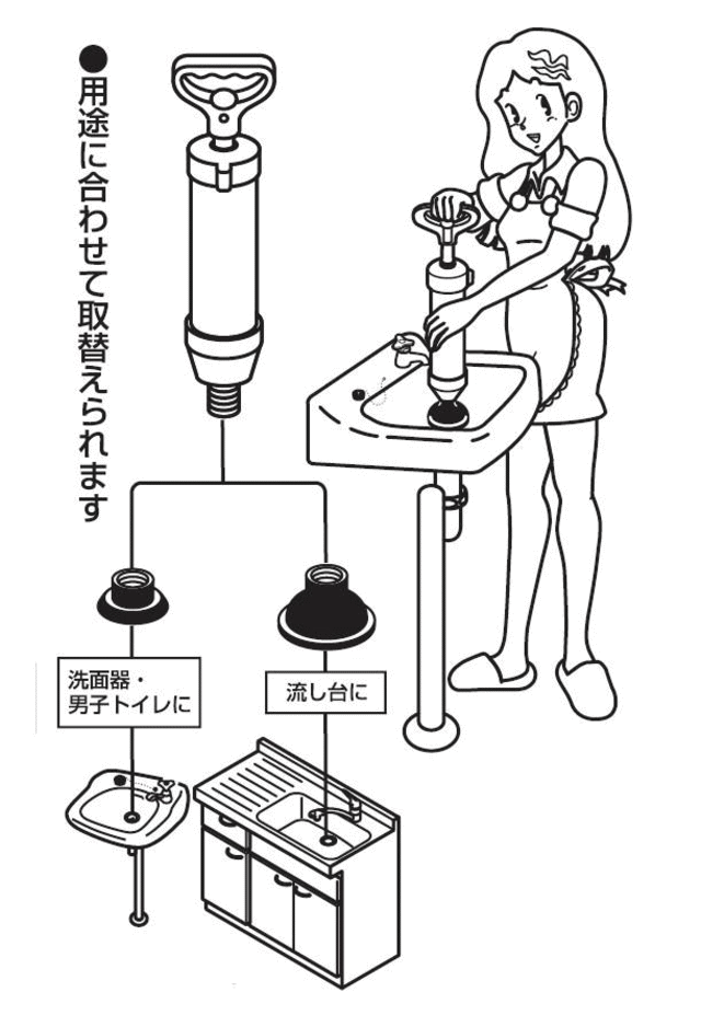 三栄水栓「真空式パイプクリーナー」の特徴